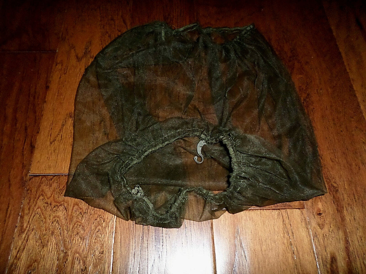 Military Vietnam Issue Jungle Hat Mosquito Net - OD Green, Fits Helmets & Boonie Hats