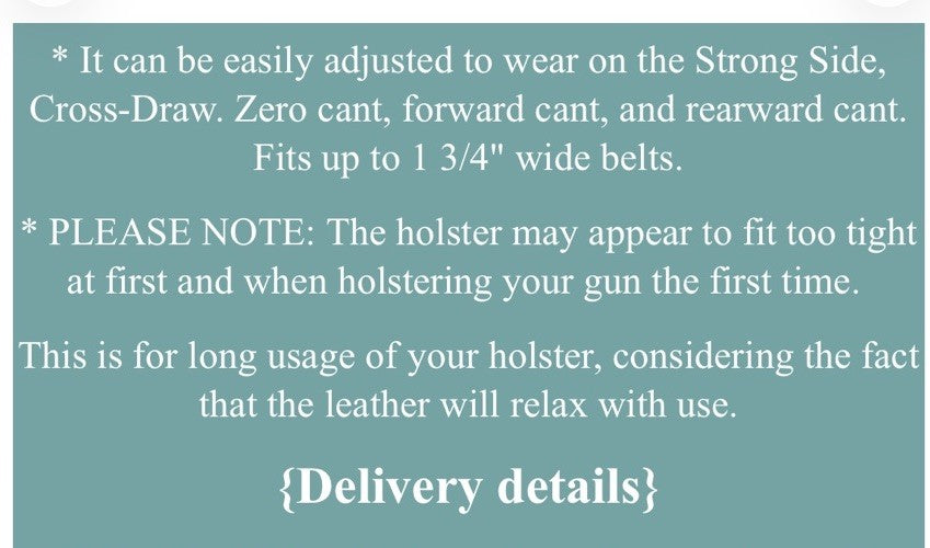 Leather Paddle Holster for Kimber Micro 9mm 3.15” BBL Open Top RH