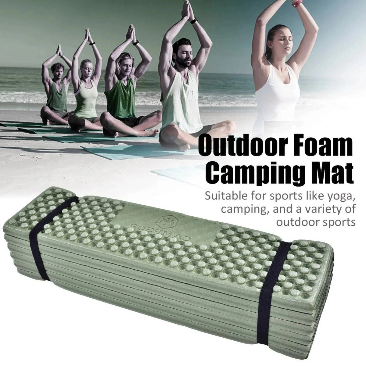 Moisture-Proof Camping Sleeping Pad Foldable Foam Mat for Tent Hiking Picnic