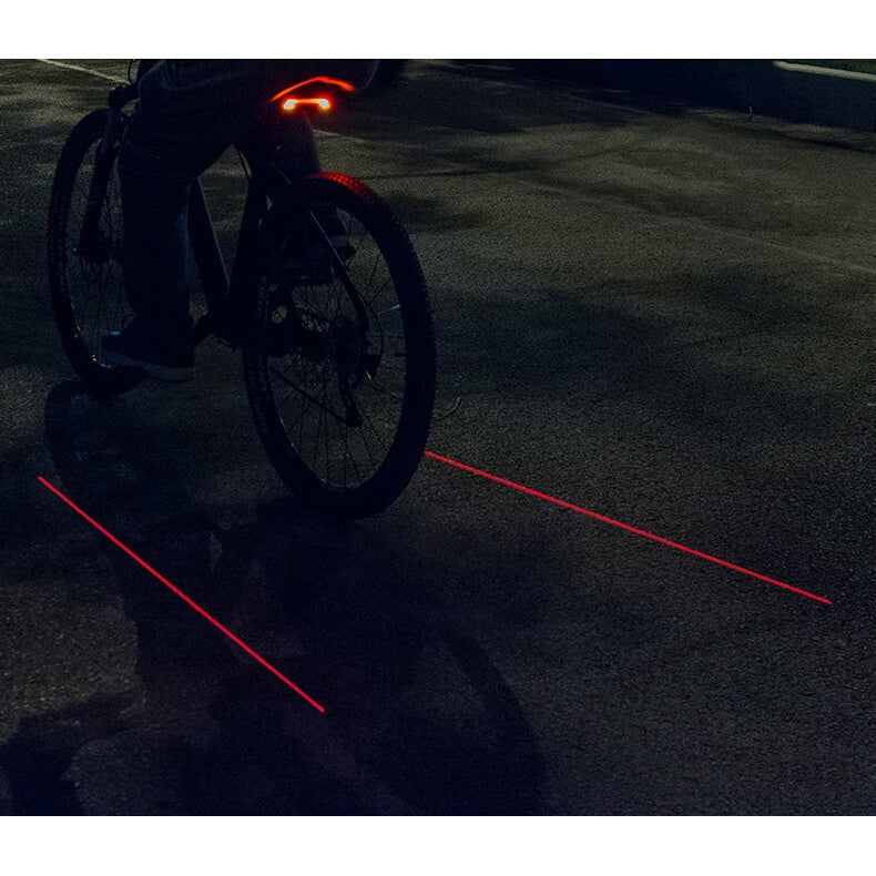 Bike Tail Light with Remote Control Waterproof Safety Signal