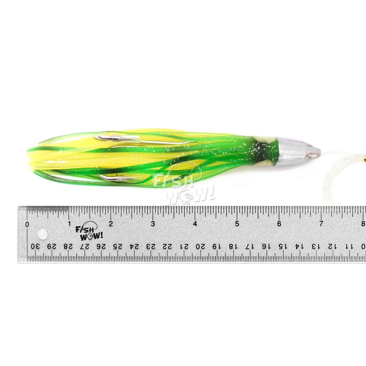 3-Pack 7-Inch Fishing Bullet Jet Head Lures - Saltwater Trolling Baits