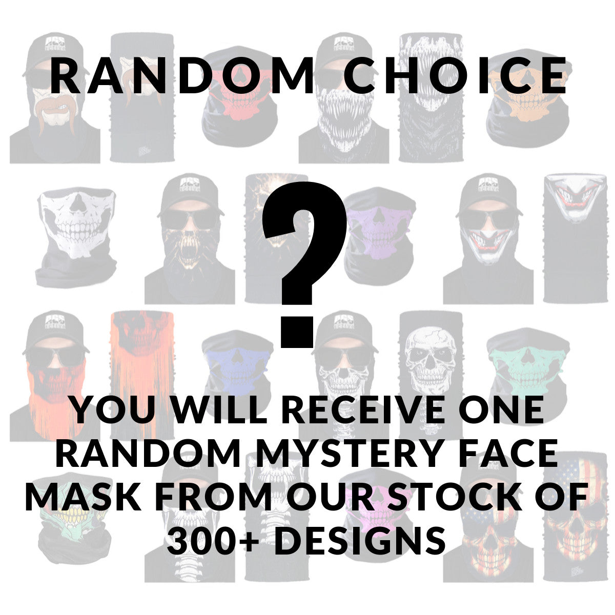 Winter Face Mask Skull Balaclava for Motorcycle Biking Sports, Multiple Designs