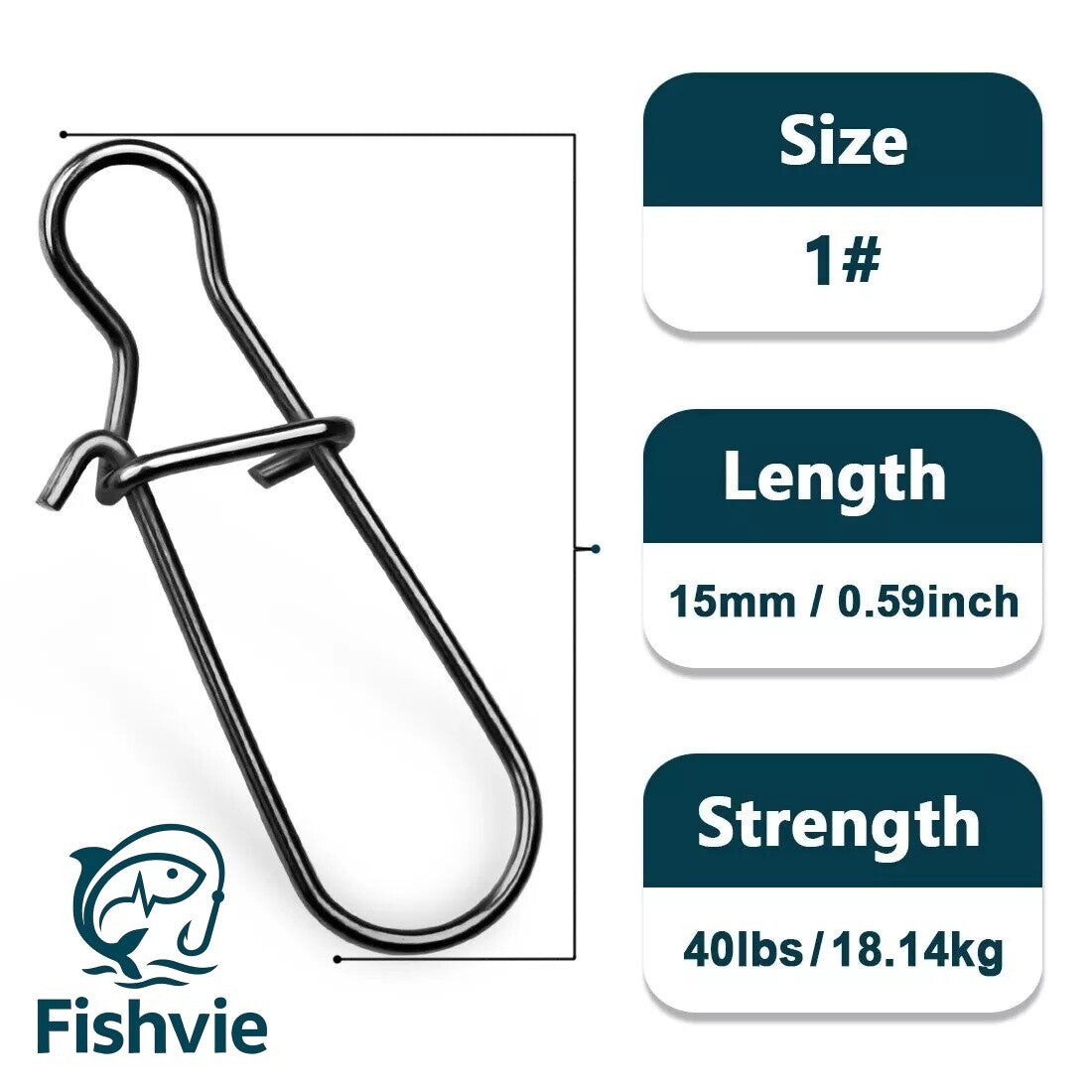 Fishing Snaps Clips Set - Quick Locking Saltwater DuoLock for Lures & Rigs