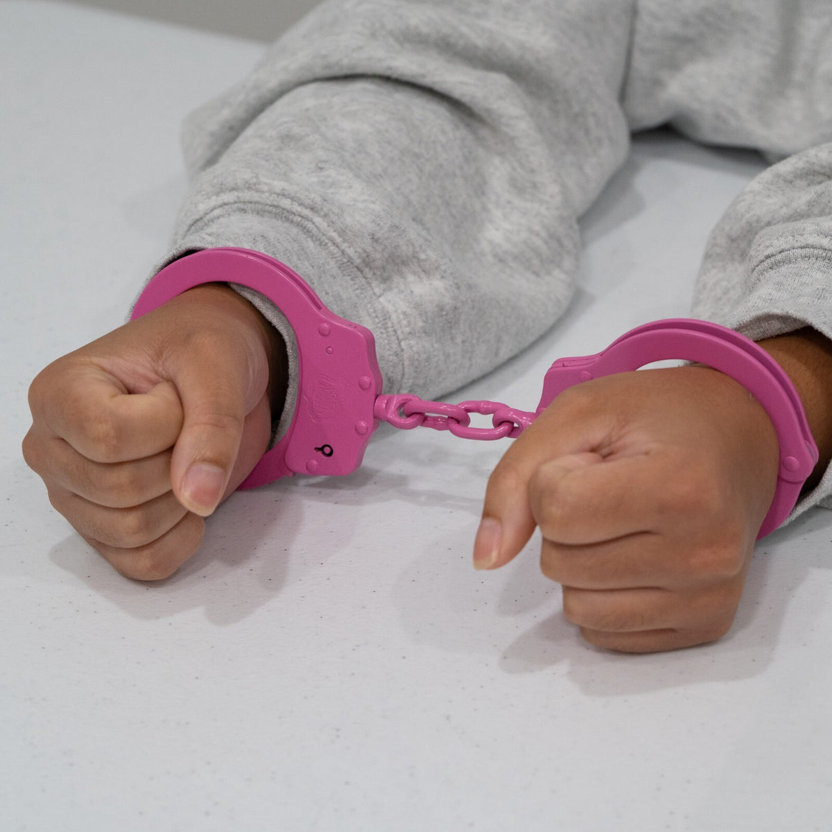 Heavy Duty Steel Handcuffs with Keys and Safety Lock for Law Enforcement