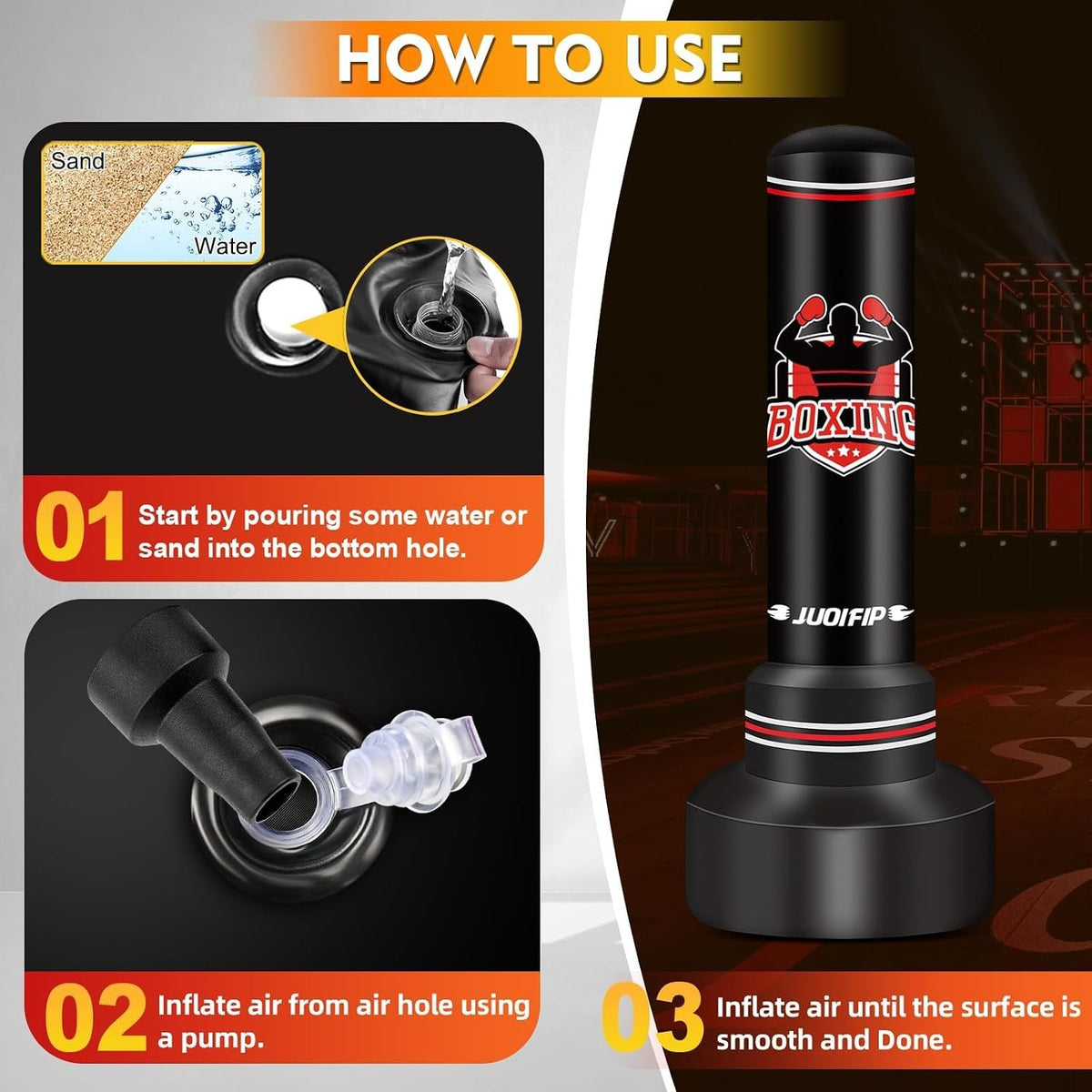Heavy Freestanding Punching Bag for Adults and Teens - 70 Inches