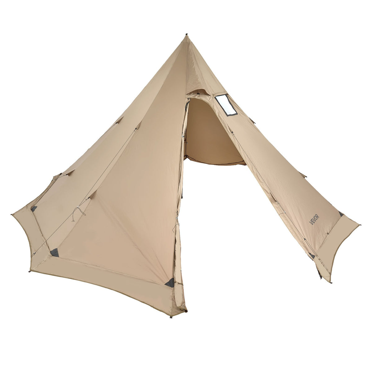 Portable Hot Tent with Stove Jack for Camping 4-6 Persons Waterproof Durable