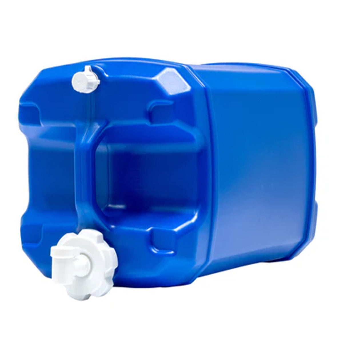 7-Gallon Stackable Water Storage Container with Spigot - Blue