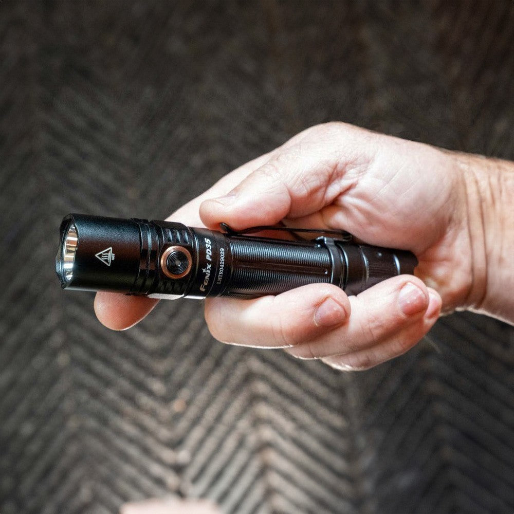 Rechargeable LED Flashlight with 1700 Lumens, Black - Tactical & Emergency Use