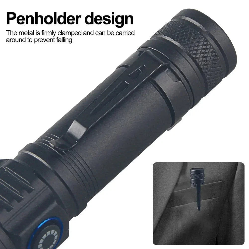 365nm UV Flashlight Blacklight Inspection Torch Rechargeable LED