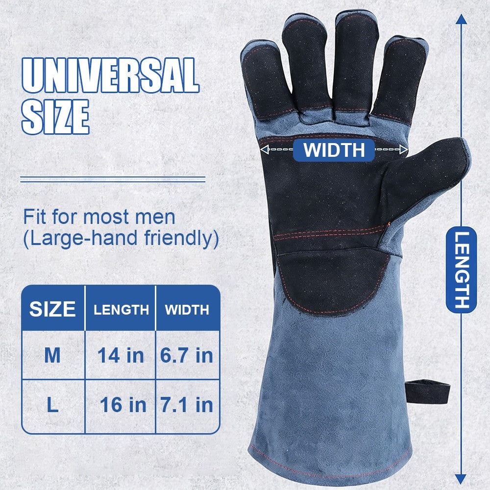 Reptile Snake Gaiter & Cut-Resistant Gloves Protection Set