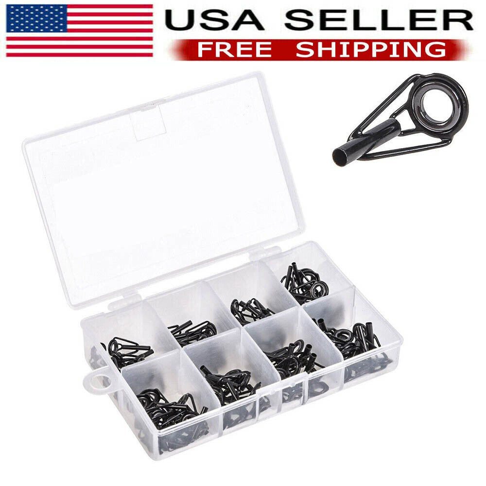 Ceramic Fishing Rod Guide Tips Set - 80Pcs Line Repair Kit for Fishing Rods