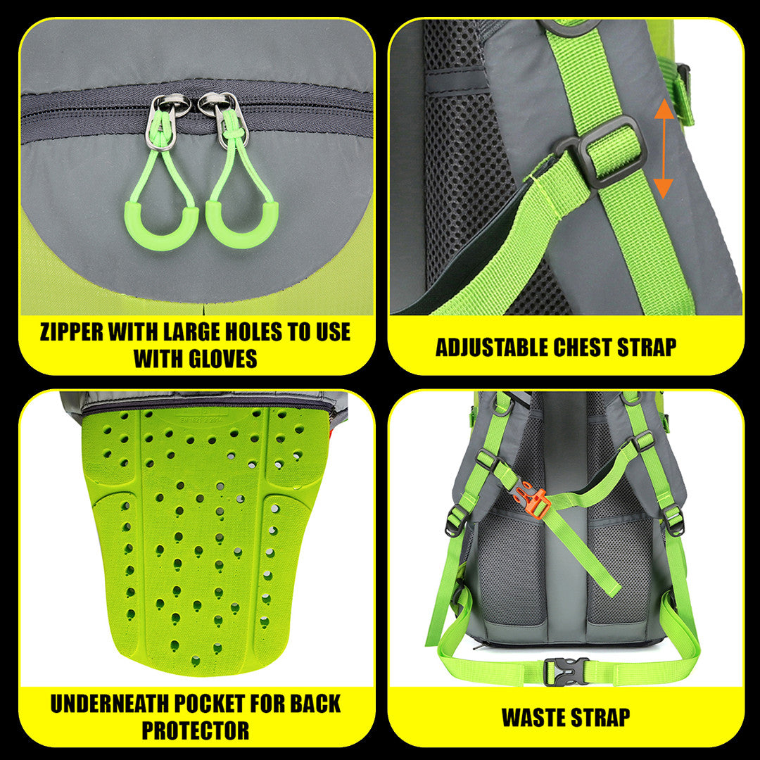 High Visibility Reflective Motorcycle Backpack 35L Riderbag Reflektor35