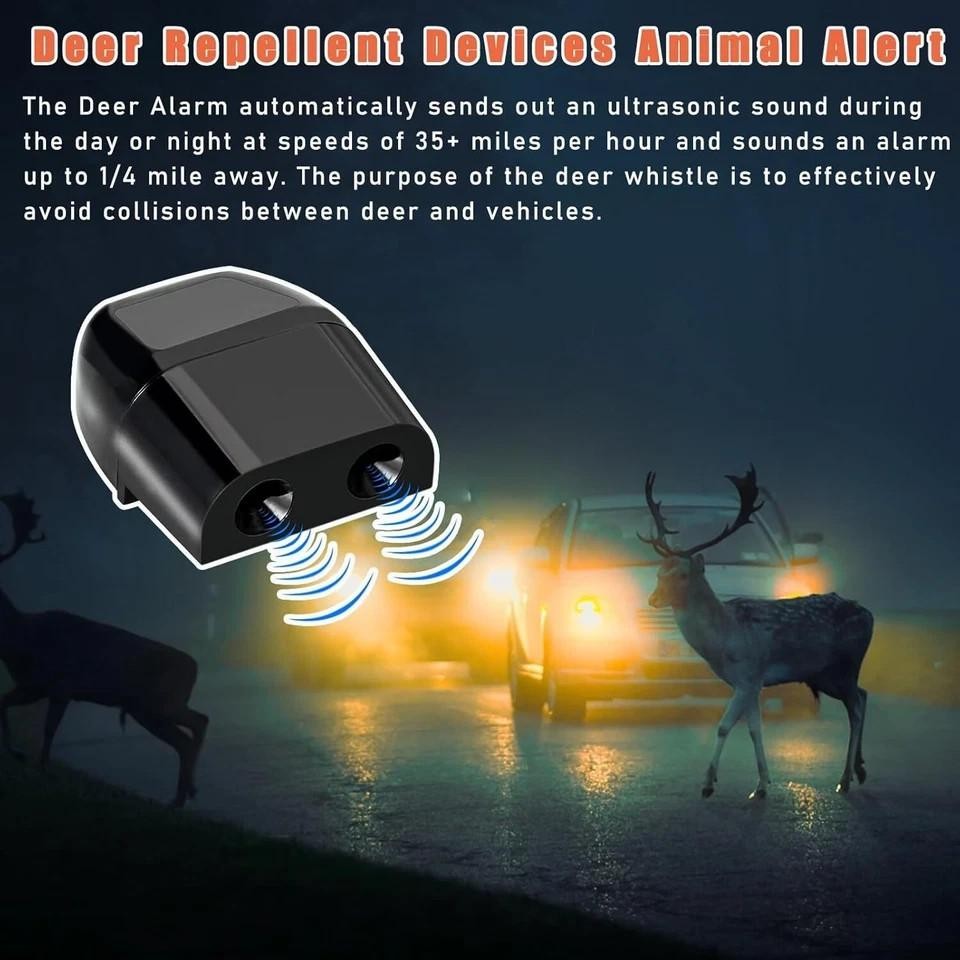 Deer Warning Whistle Set for Vehicles – Animal Alert Device for Car Safety