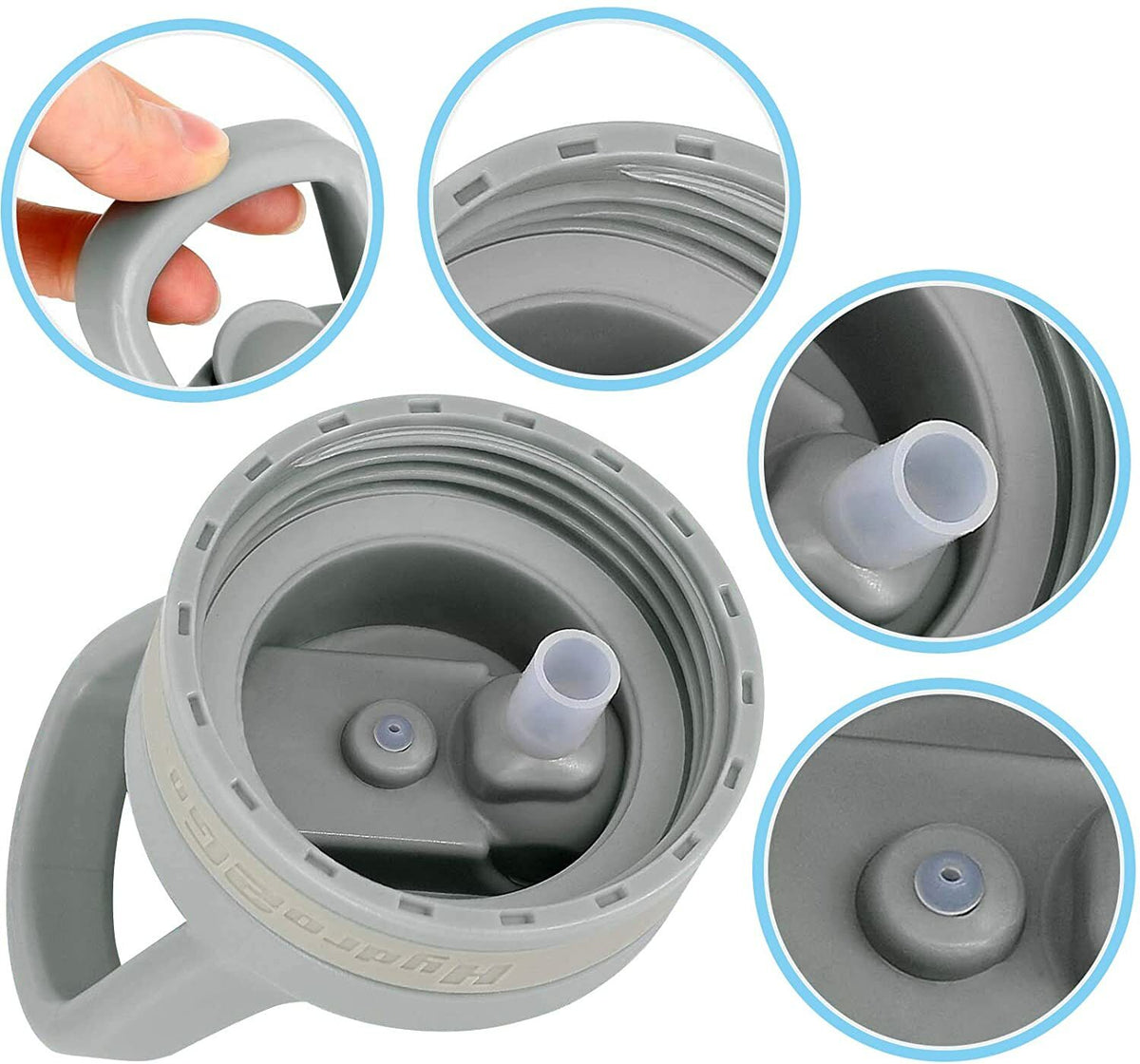 Auto Flip Chug Lid Replacement for Wide Mouth Insulated Water Bottles