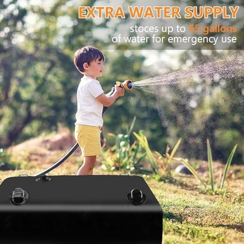 Large Capacity Portable Water Storage Bladder Tank for Camping Garden Emergency