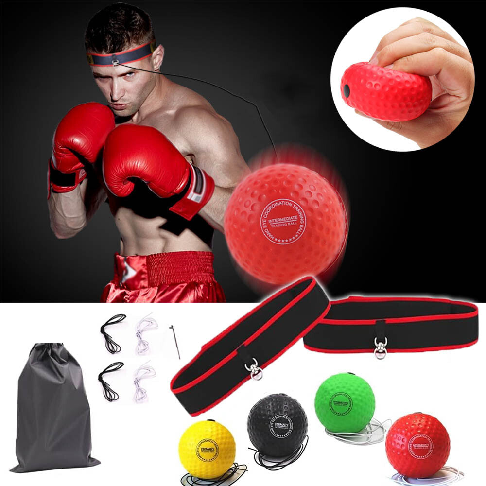 Reaction Ball Boxing Reflex Training Ball with Adjustable Headband for Reaction Speed & Coordination