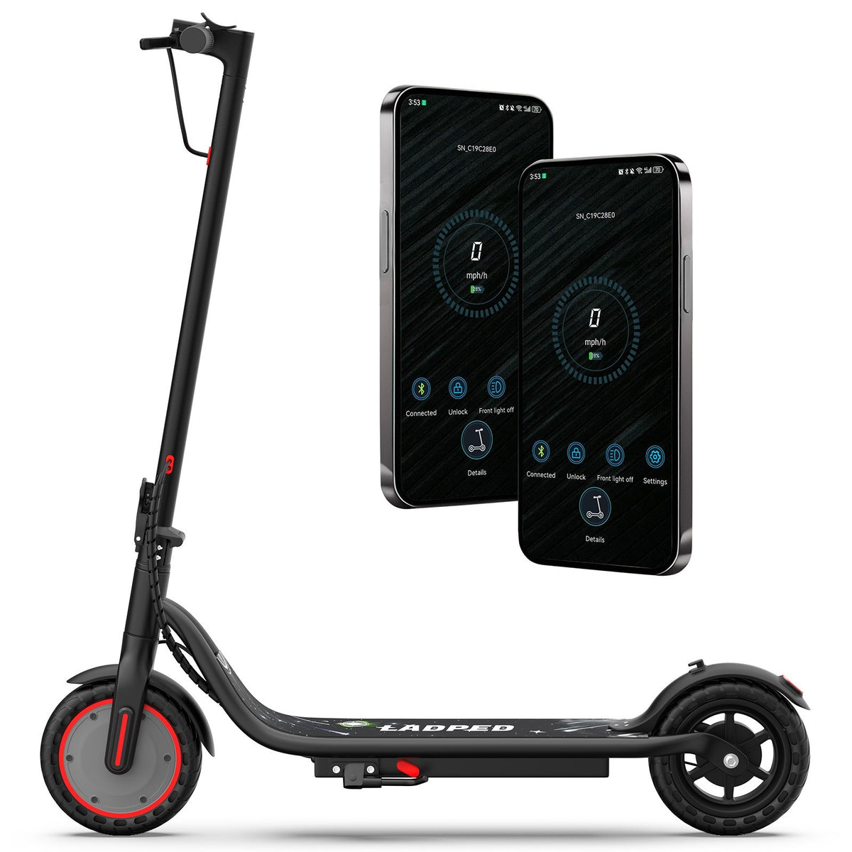 Adult Electric Scooter Foldable Commuter E-Scooter 25KM/H Long Range