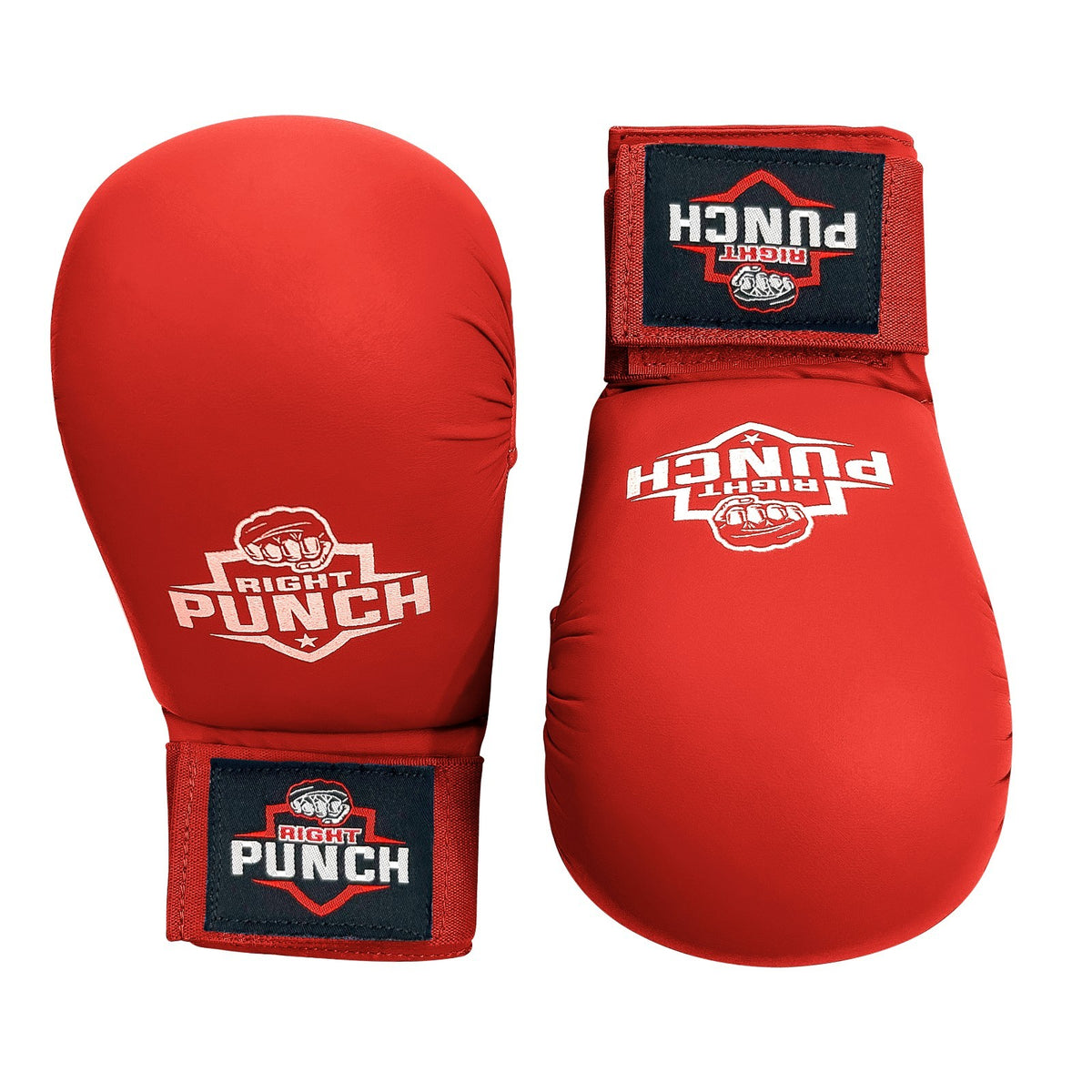 Karate Sparring Gloves for Training & Combat - PU Leather, Lightweight & Durable