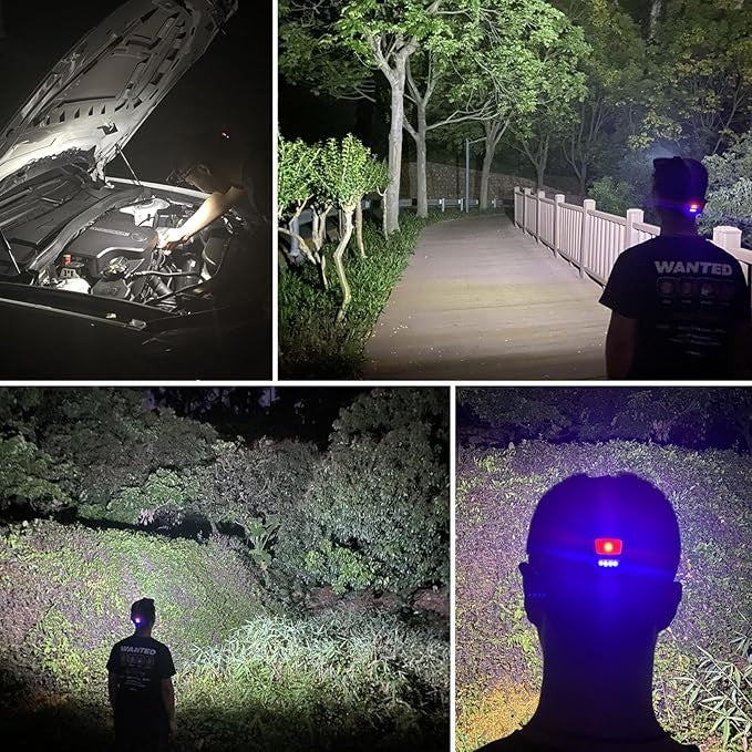 USB Rechargeable LED Headlamp 2000 Lumens for Car Maintenance & Work