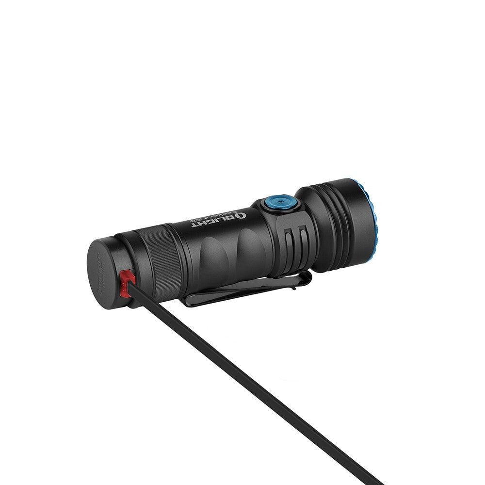 LED Flashlight with UV and White Light, 1200 Lumens, Compact Waterproof
