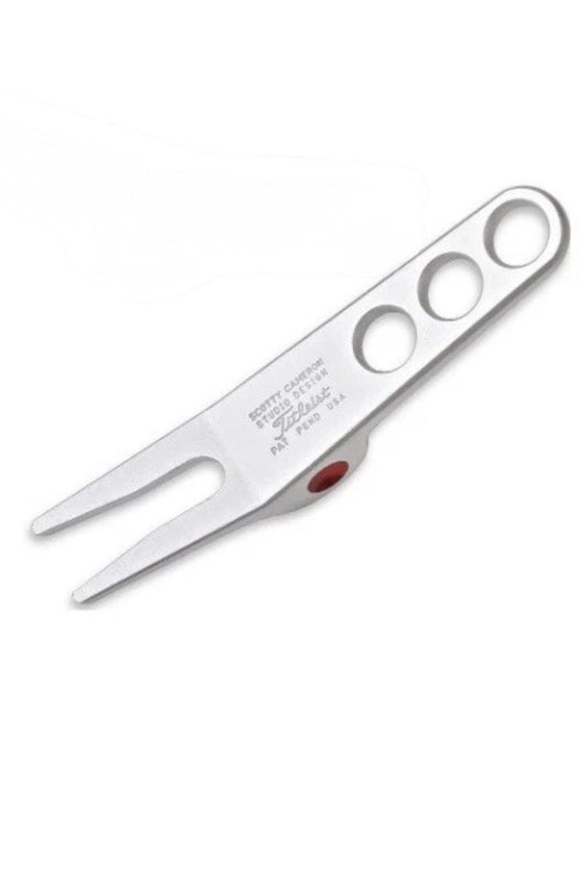 Golf Divot Repair Tool - Silver Pivot Design for Repairing Divots