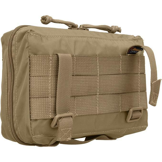Maxpedition Khaki Nylon First Aid Pouch with Mesh Organizer - Compact Medical Kit