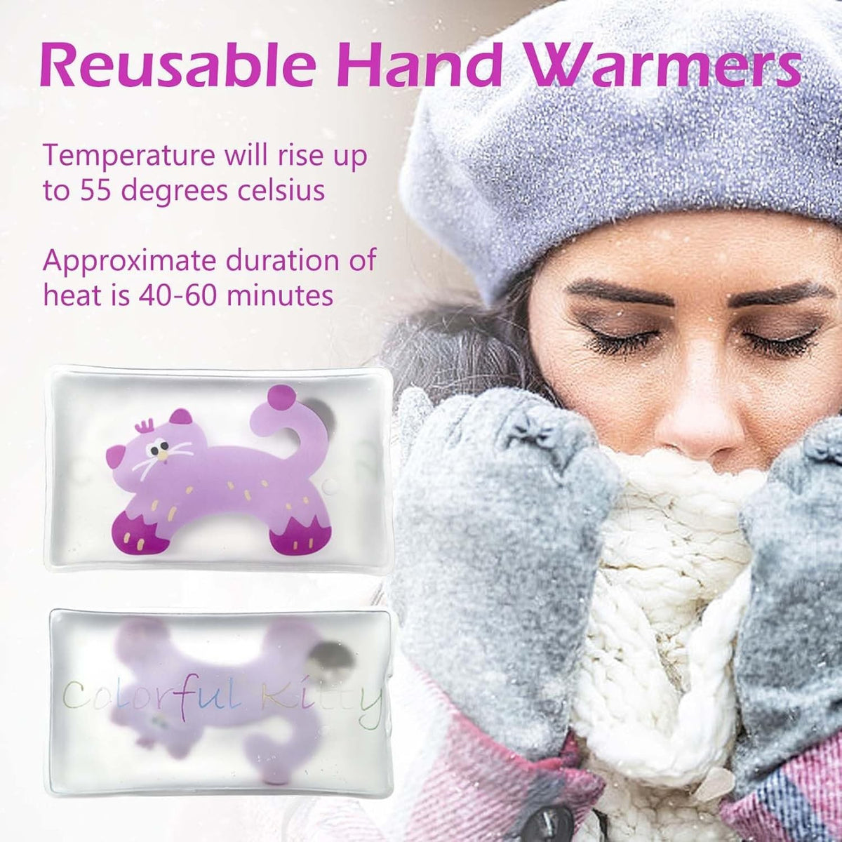 Reusable Hand Warmers Heat Pack for Cold Weather Outdoor Sports