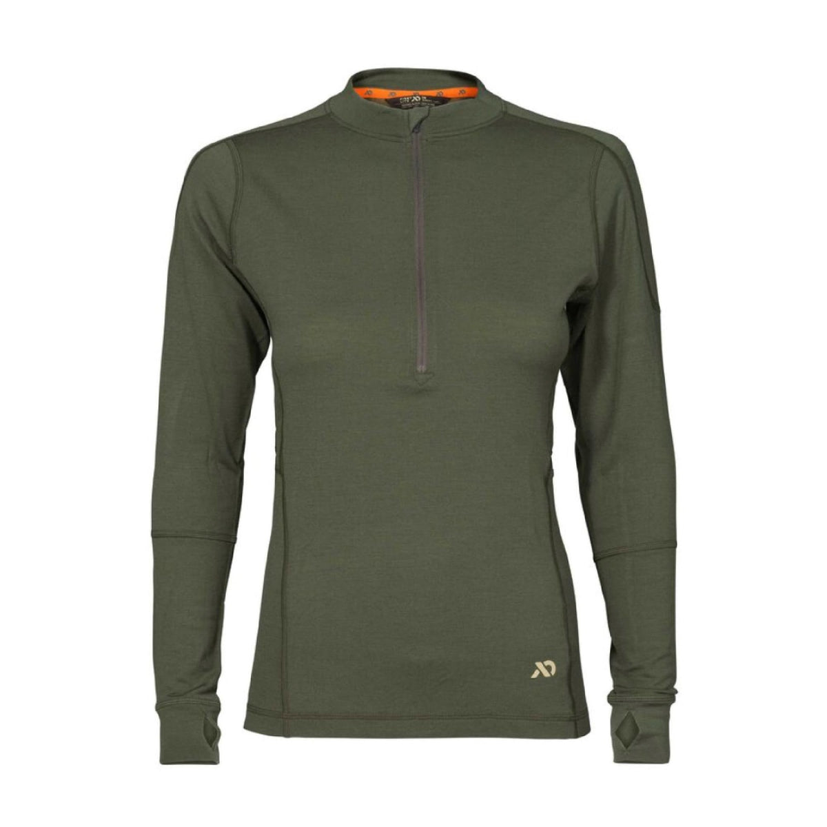 Women's Wick Quarter Zip Pullover - Conifer Green, Lightweight Outdoor Layer