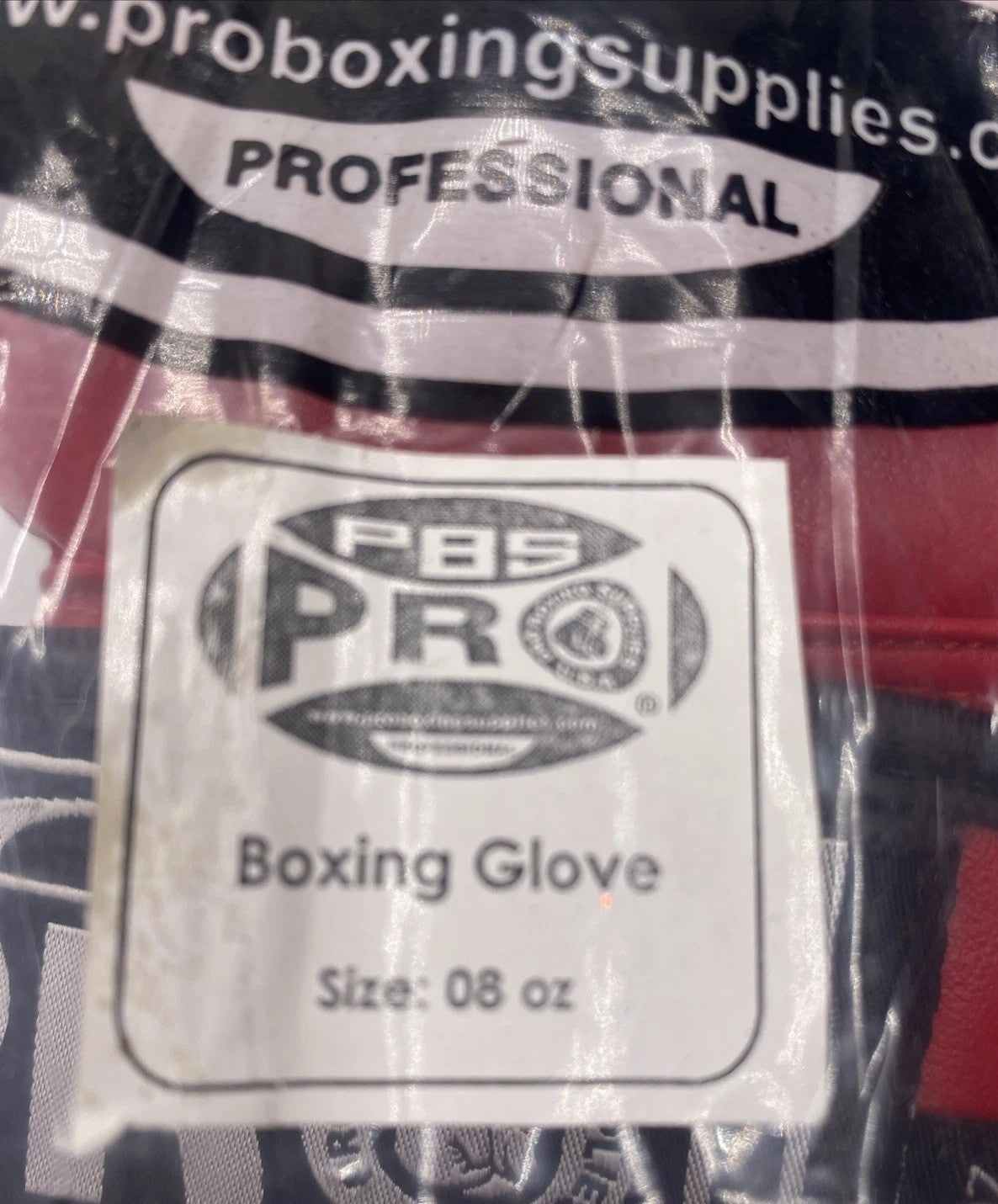 8 oz Boxing Gloves for Training Sparring Black Red - Pro Boxing Supplies ATL125