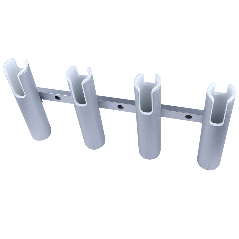 Aluminum Wall-Mounted Fishing Rod Holder for Boats & Yachts - 4 Tube Rack