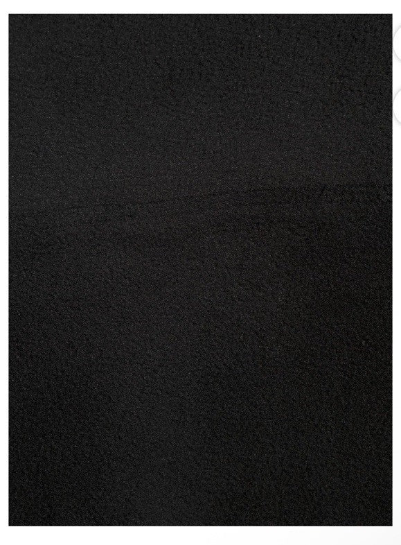 Large Black Fleece Leggings for Winter Sports Base Layer
