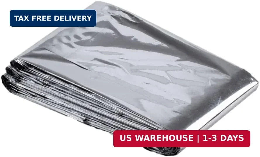 Emergency Mylar Thermal Blankets 12 Pack Waterproof Windproof Survival Blankets