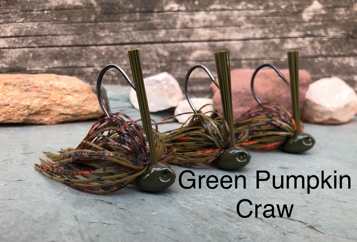 Bass Fishing Jigs Set - Weedless Flipping Jigs for Heavy Cover, Multiple Colors & Weights