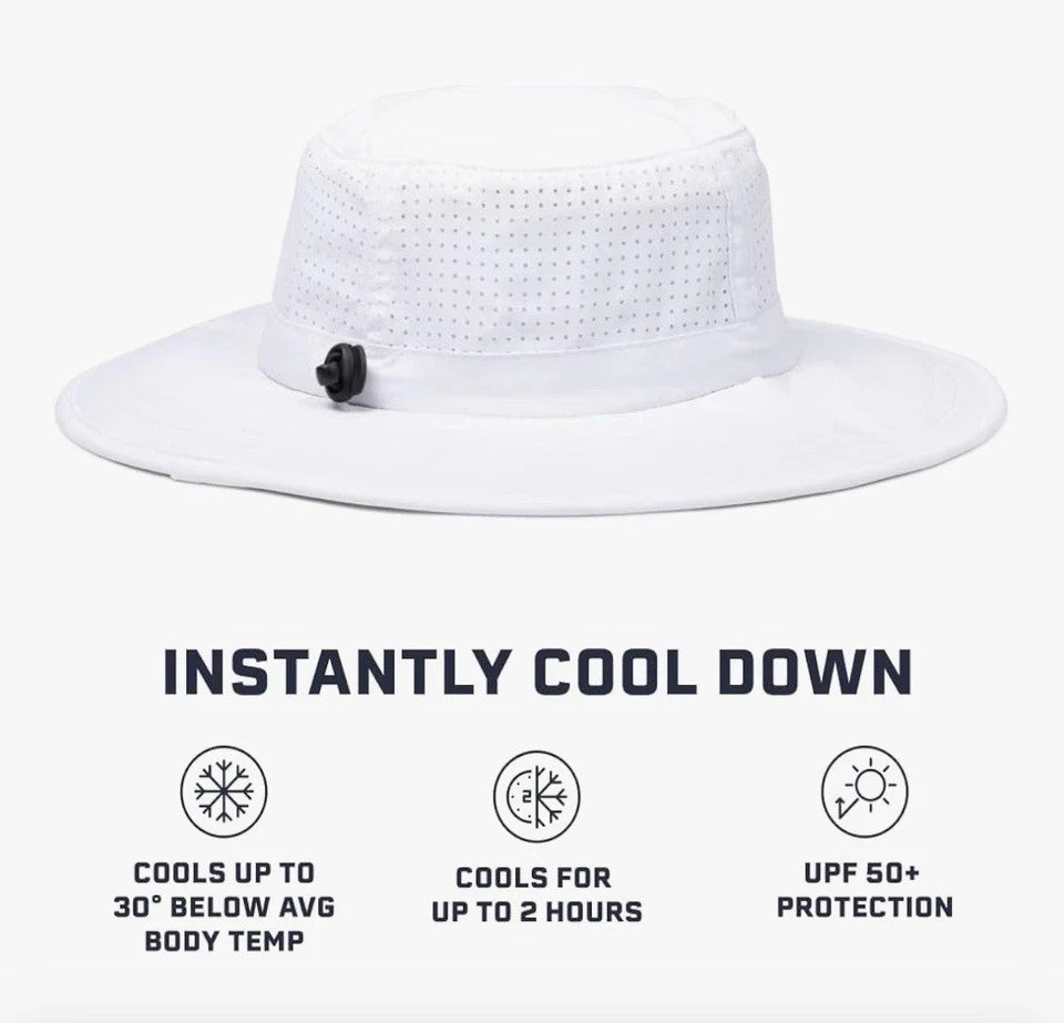 Adult Boonie Hat with UPF50 Sun Protection - Cooling Cloud White