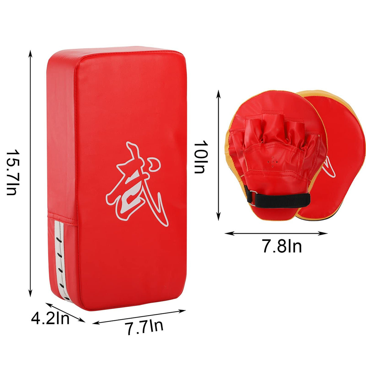 2-in-1 Boxing Punching Mitts and Kick Pads Set for Martial Arts Training