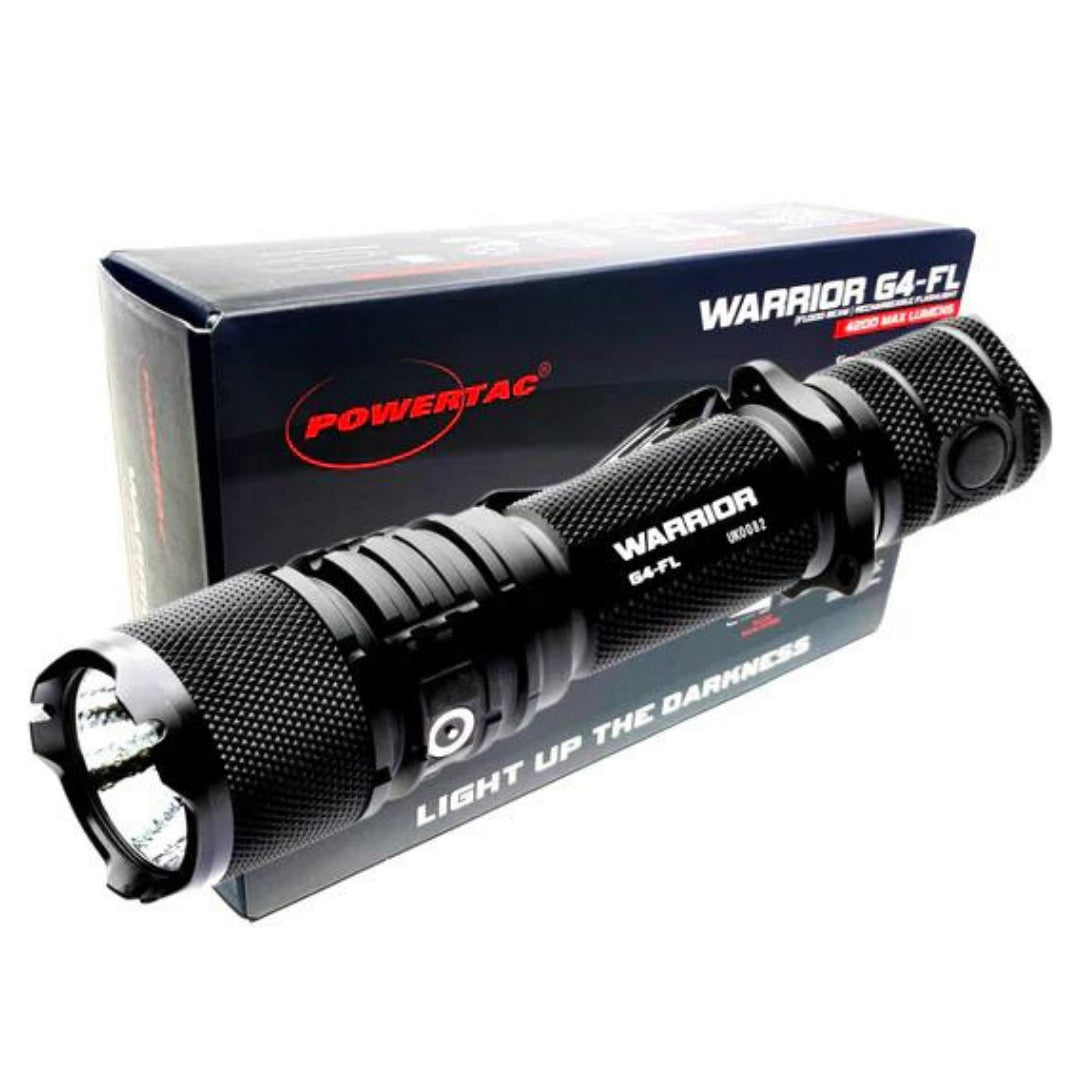 Rechargeable LED Flashlight 4200 Lumens Tactical EDC Light with Wide Beam