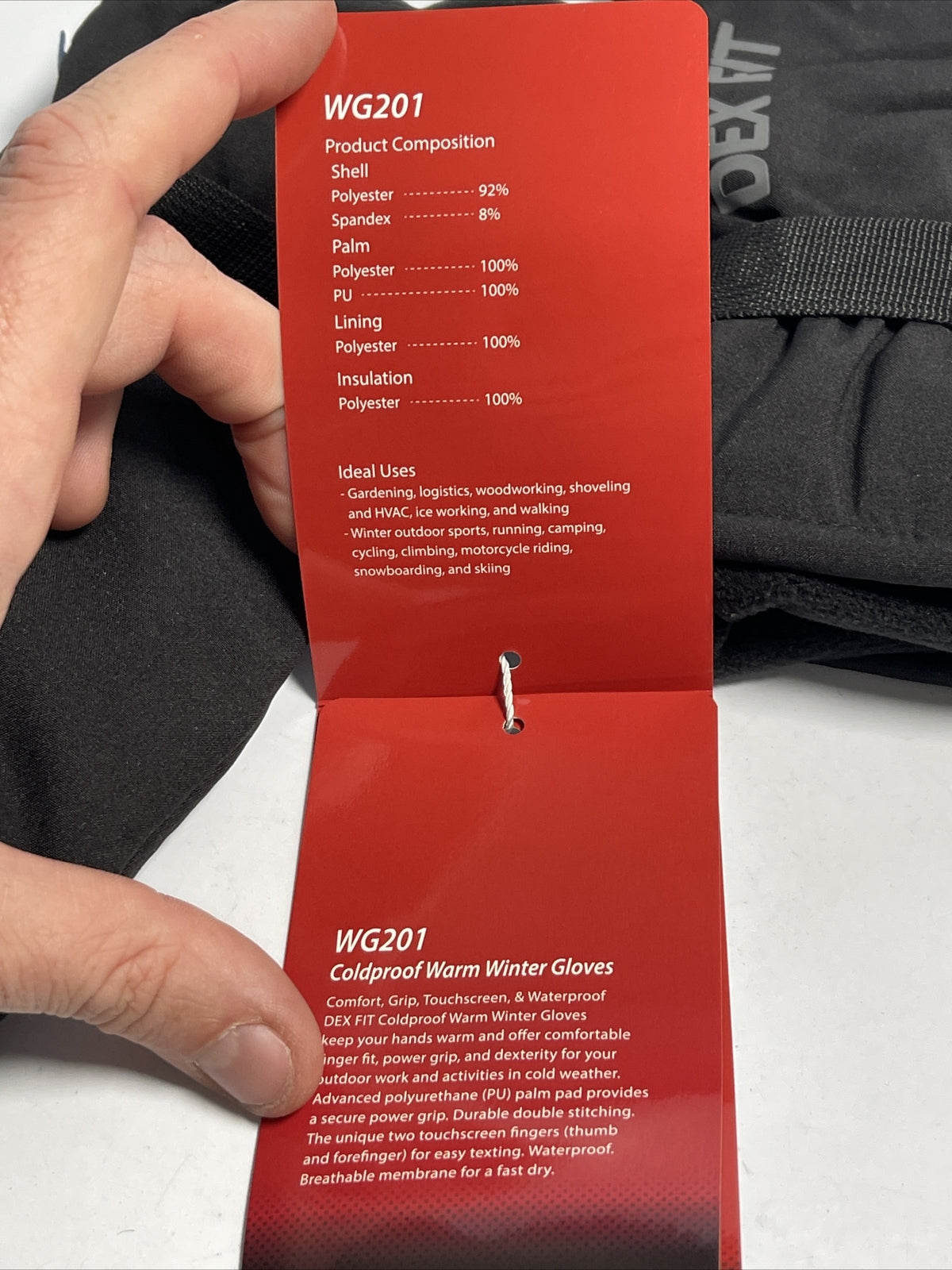 Waterproof Winter Gloves with Thermal Protection - Medium
