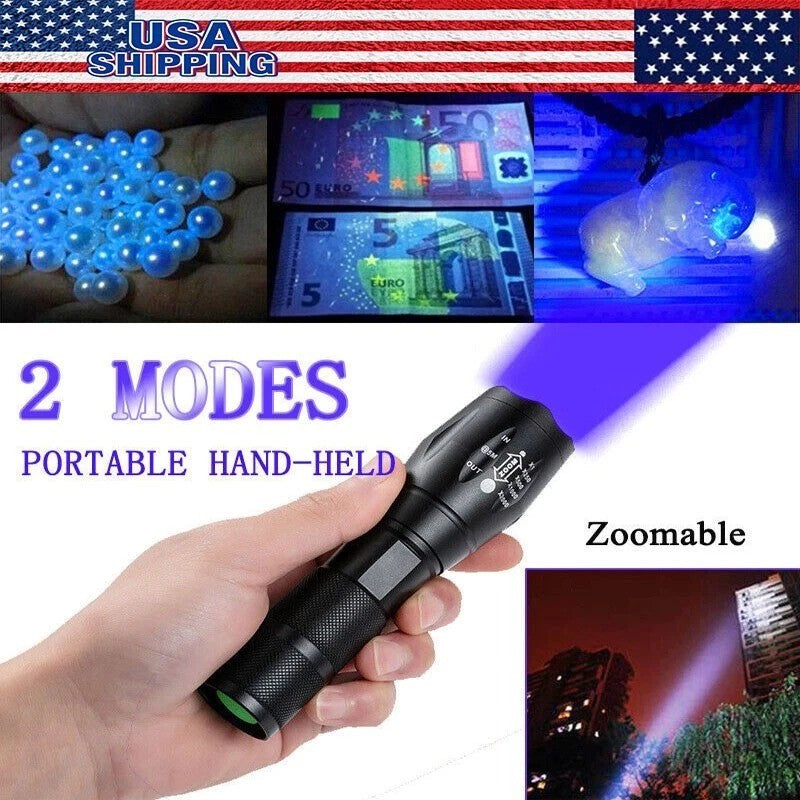 UV Pen Light 395nm Black Light Portable UV Flashlight Mini for Scorpions Pets Detection