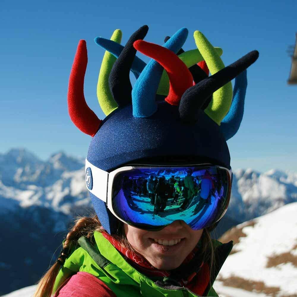 Ski & Snowboard Helmet Cover with Clear Ticket Pocket - Multiple Styles