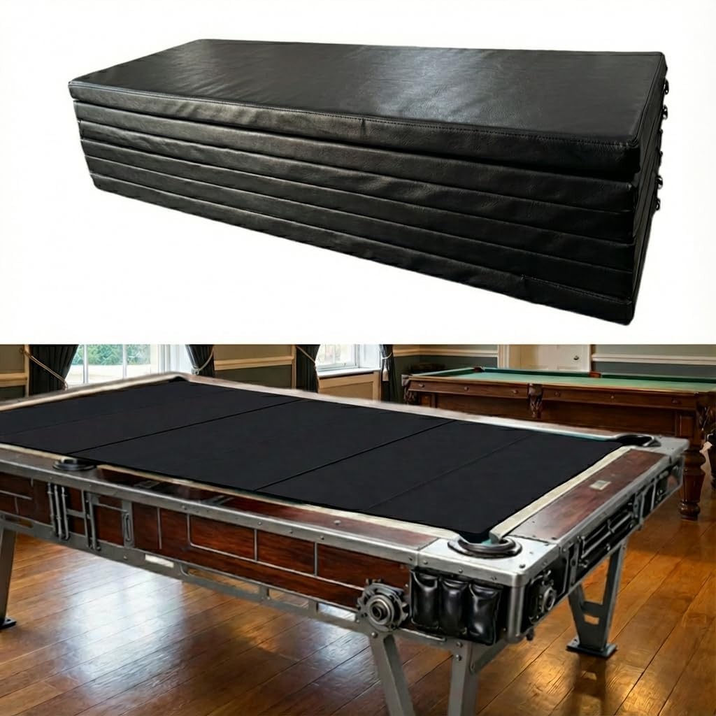 8ft Pool Table Insert Convertible Foldable Top - Dining & Game Surface