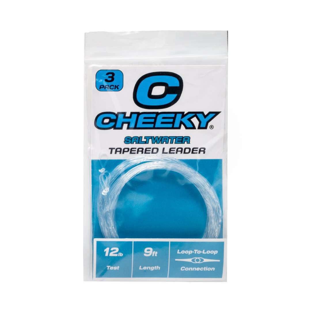 Saltwater Fly Leader Tapered 9ft Fishing Line for Bonefish, Tarpon, Snook & Redfish