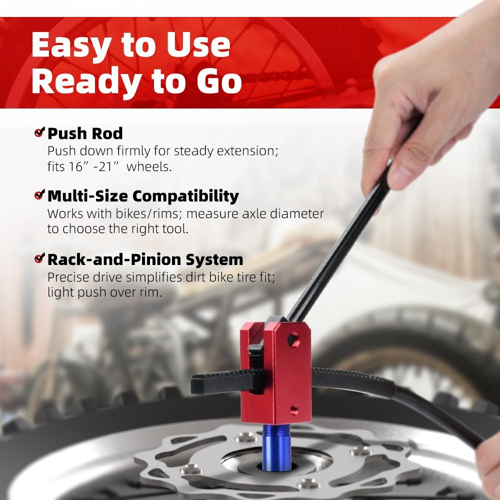 Dirt Bike Tire Changing Tools Kit for 16-21 Inch Wheels - Enduro & Motocross