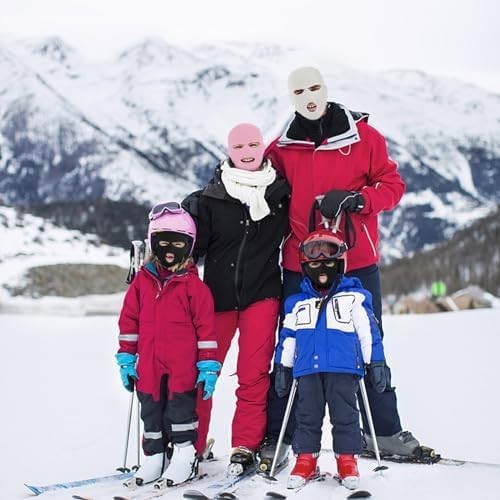 Winter Knitted Face Mask with Full Face Cover Ski Scarf - Unisex Thermal Outdoor Gear