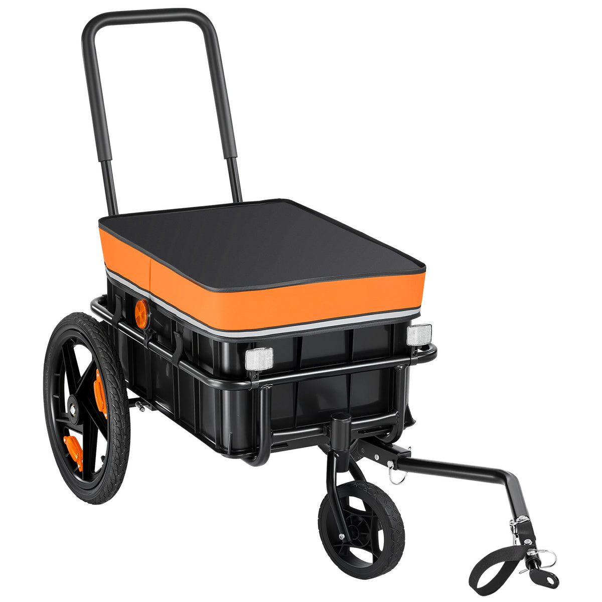 Foldable Bicycle Cargo Trailer 100lbs Capacity for 22-28 Inch Bikes