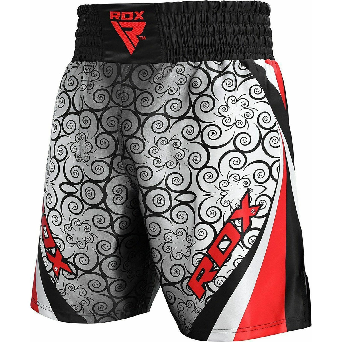 Red Muay Thai Boxing Shorts Satin Training Trunks XL for Martial Arts