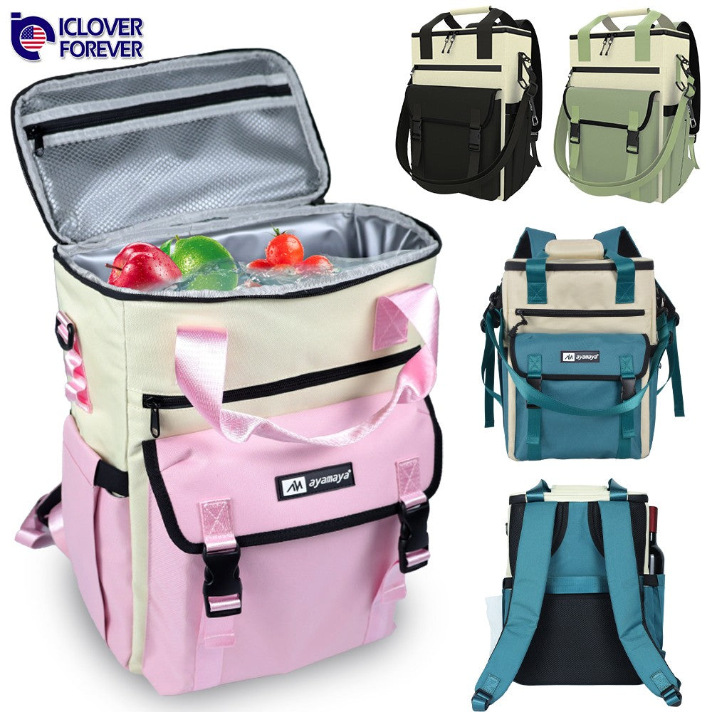 Insulated Leakproof Waterproof Cooler Backpack for Food and Drinks - Large Capacity