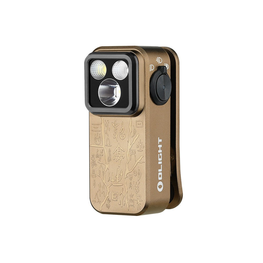 Olight Oclip Pro Clip-On Flashlight with Floodlight, Spotlight & Red Light - 500 Lumens