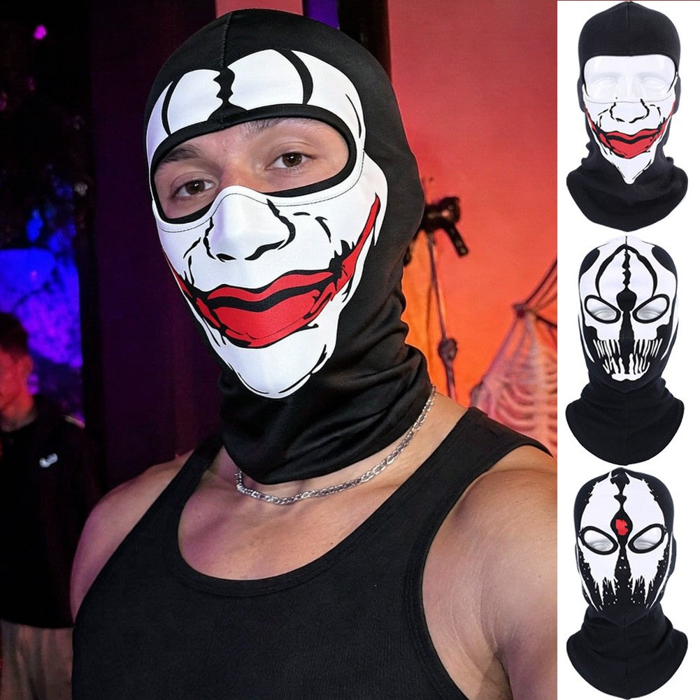 Unisex Motorcycle Balaclava Hood Full Face Cover Skull Mask for Outdoor Activities