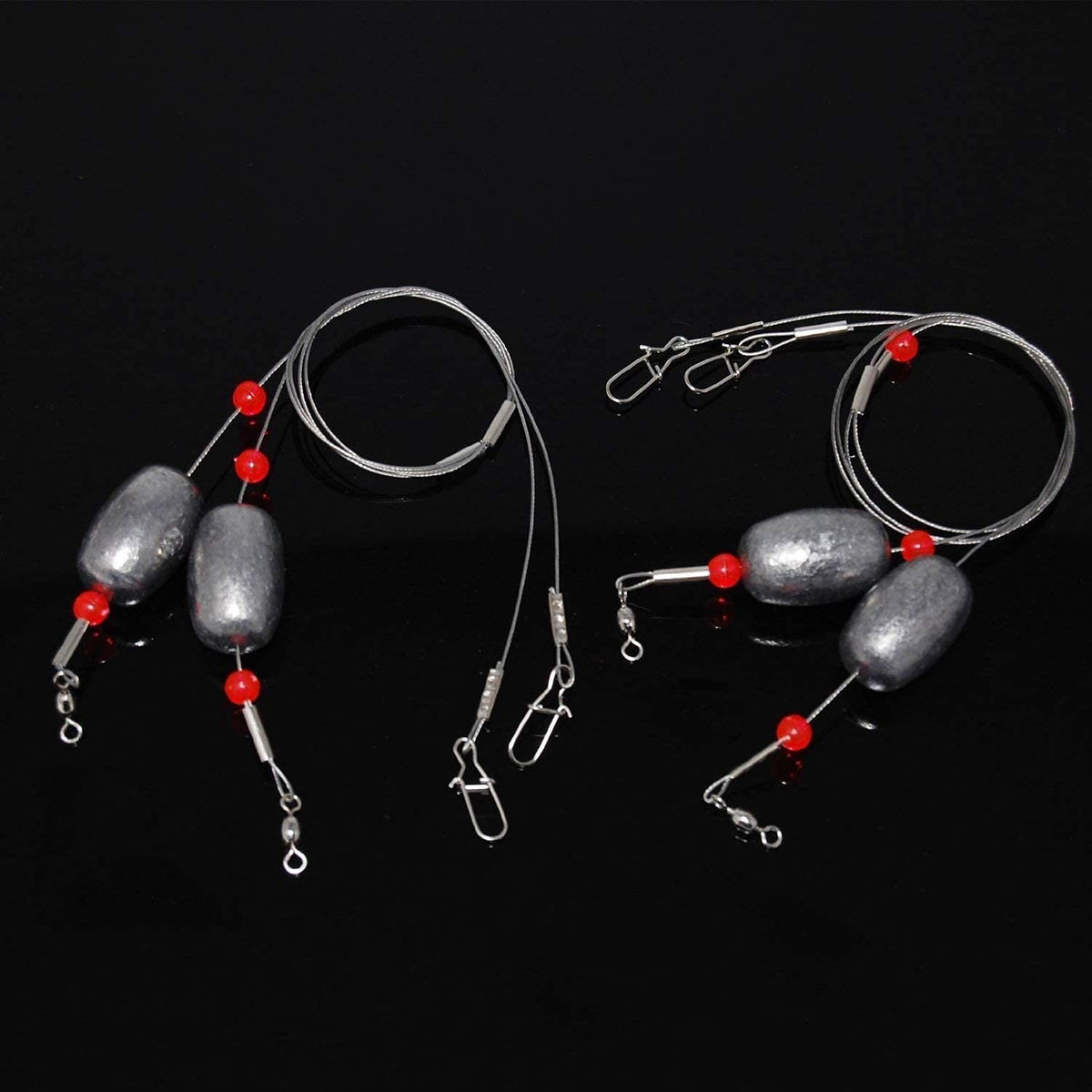 Saltwater Fishing Rig with Stainless Steel Wire for Catfish Flounder & Striped Bass