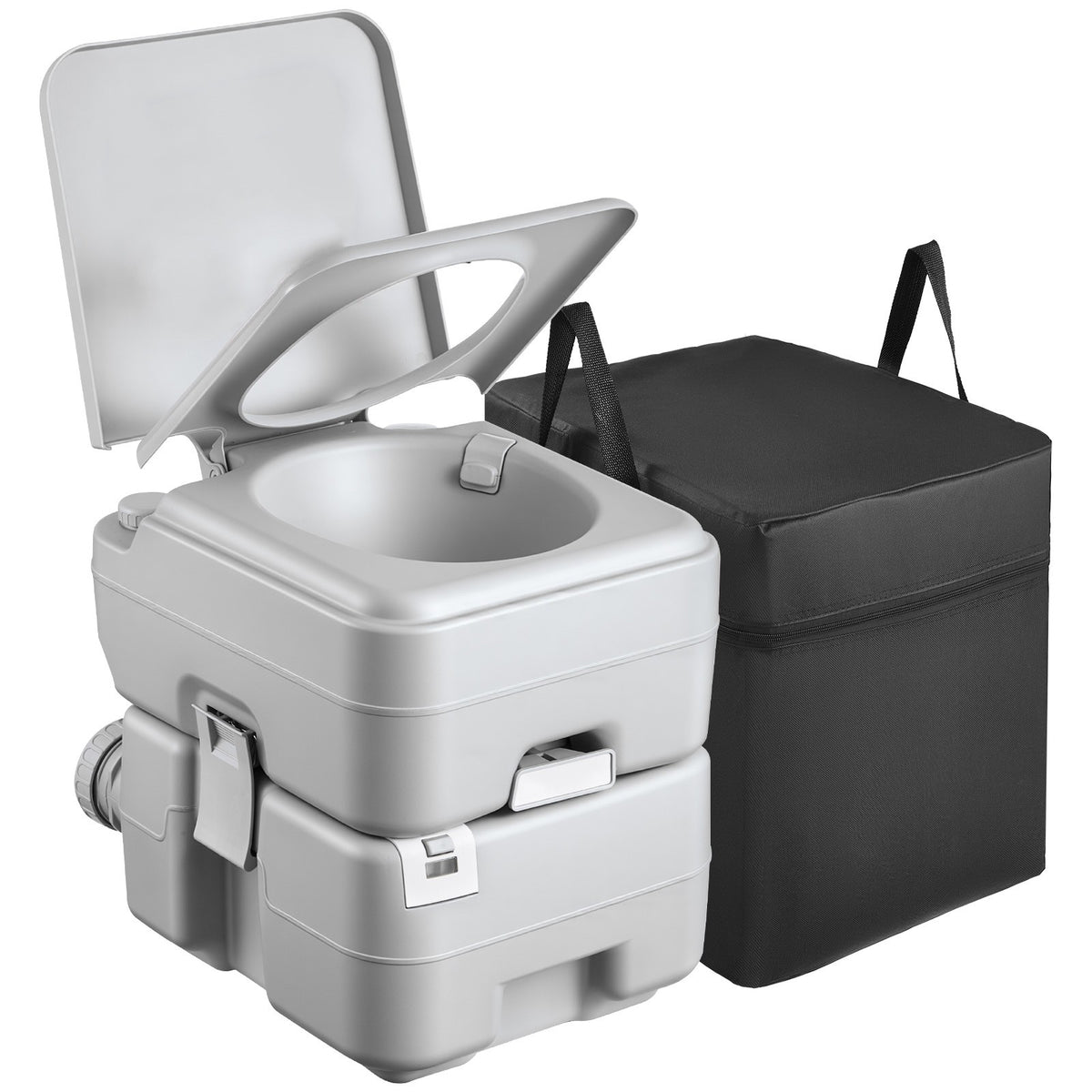 Portable Outdoor Toilet with 5.3-Gallon Flush for Camping & Hiking